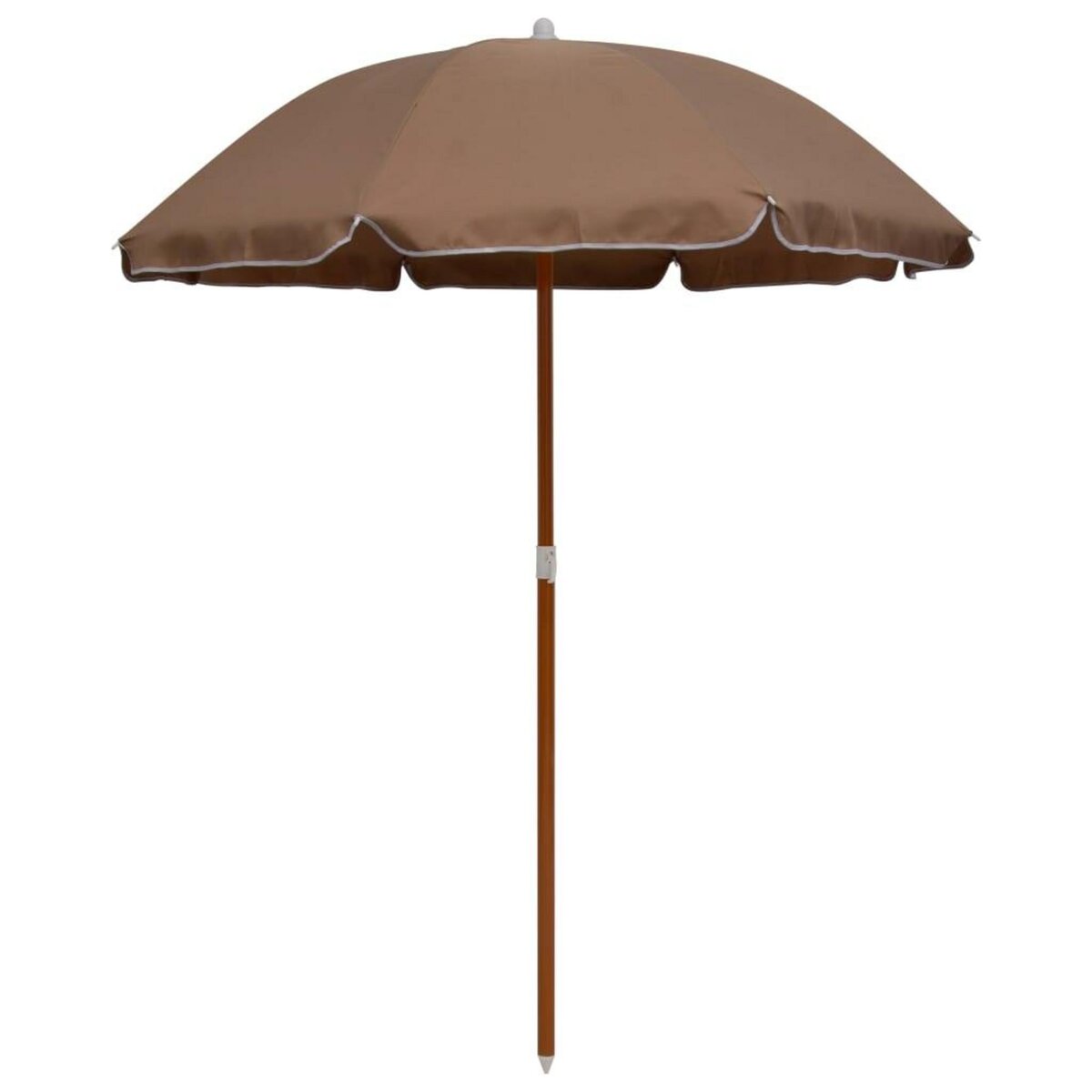 VIDAXL Parasol de jardin avec mat en acier 180 cm taupe
