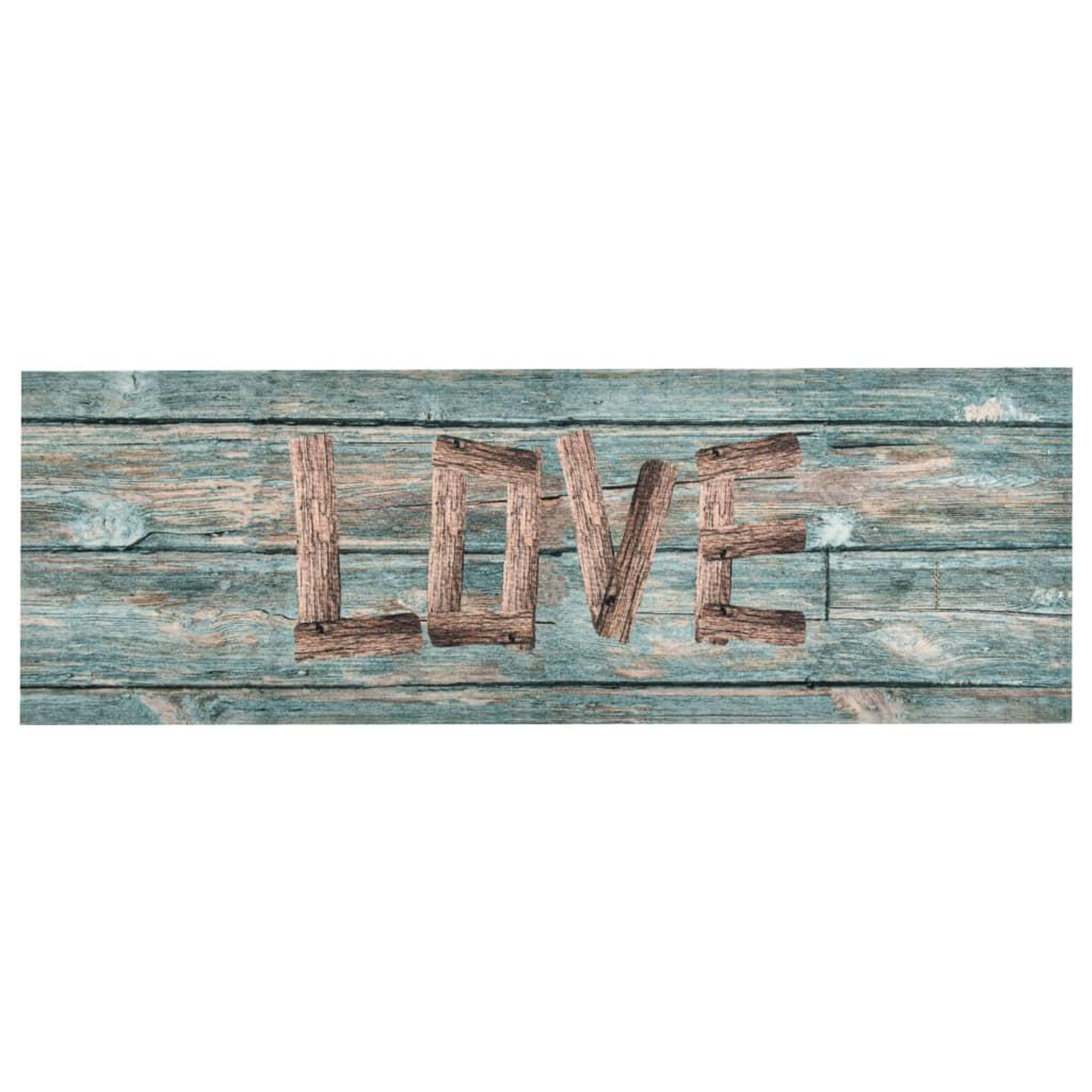 Voir la diapositive 2 : VIDAXL Tapis de sol de cuisine lavable Love 45x150 cm