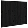 Voir la diapositive 2 : VIDAXL Tete de lit murale Noir 140x3x110 cm Bois massif de pin
