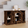 Voir la diapositive 3 : VIDAXL Buffet Chene fume 100x35,5x60 cm Bois d'ingenierie