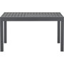 Voir la diapositive 3 : MARKET24 Table de jardin extensible rectangulaire 6 a 10 personnes - Structure aluminium - L 135-270 x P 90 x H 75 cm - Gris foncé