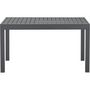 Voir la diapositive 3 : MARKET24 Table de jardin extensible rectangulaire 6 a 10 personnes - Structure aluminium - L 135-270 x P 90 x H 75 cm - Gris foncé