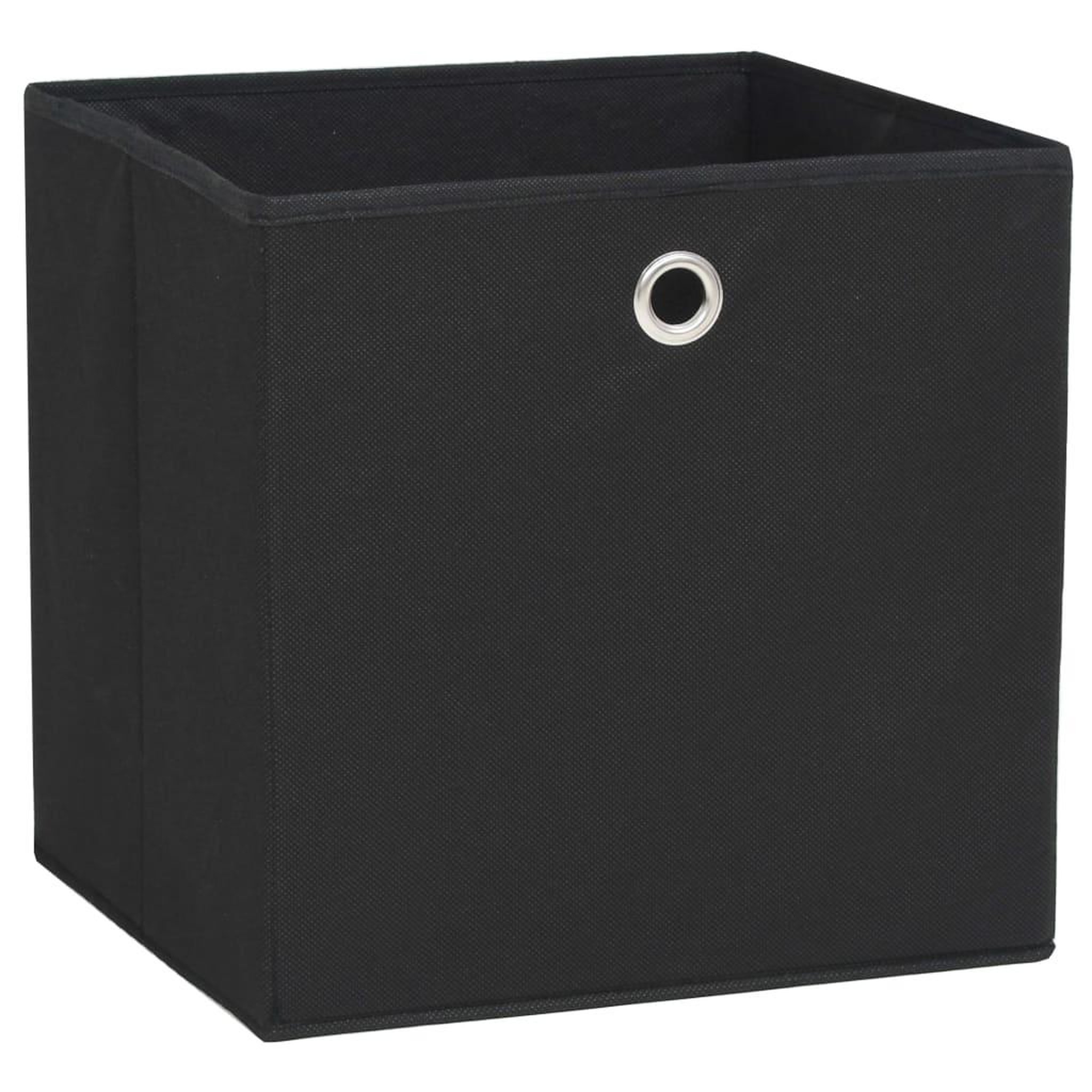 Voir la diapositive 2 : VIDAXL Boîtes de rangement 10 pcs Tissu intisse 28x28x28 cm Noir