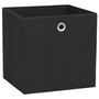 Voir la diapositive 2 : VIDAXL Boîtes de rangement 10 pcs Tissu intisse 28x28x28 cm Noir