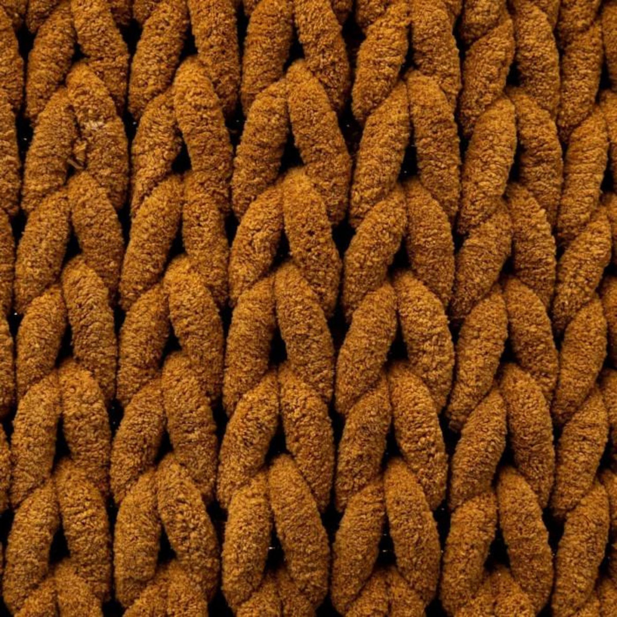 FIVE Tapis Salle de Bain  Tissé Épais  50x75cm Marron Tabac