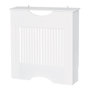Voir la diapositive 1 : HOMCOM Cache-radiateur design panneau 78 x 19 x 82 cm MDF blanc