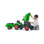 Voir la diapositive 3 : FALK FALK - Tracteur a pedales X Tractor vert avec capot ouvrant et remorque inclus