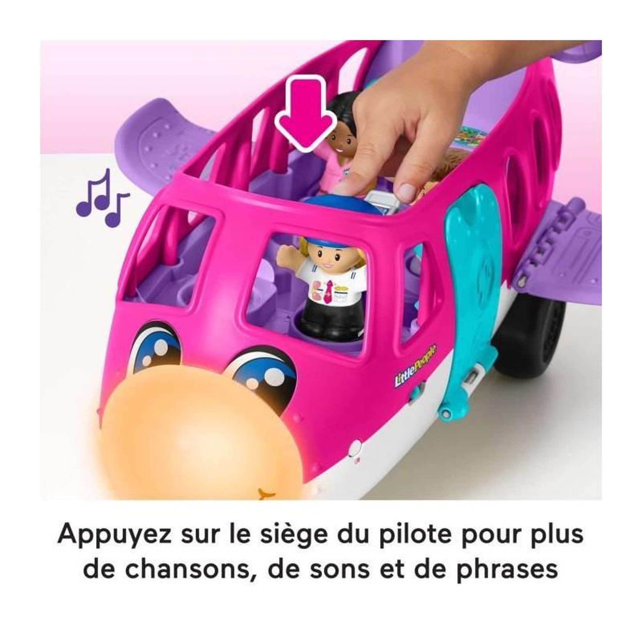 Voir la diapositive 3 : FISHER PRICE Fisher-Price - Little People - Avion De Reve Barbie HRC38