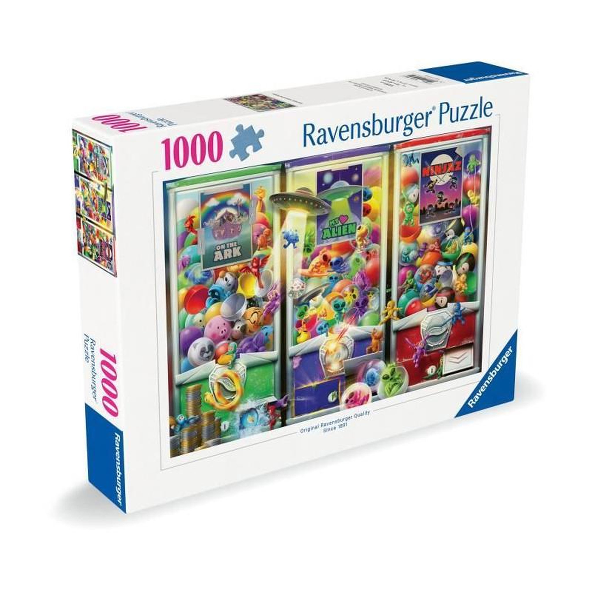 Voir la diapositive 3 : RAVENSBURGER Puzzle 1000 pièces Animaux, Aliens et Ninjas – Ravensburger – Dès 14 ans – Adulte