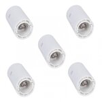 CENTRALE BRICO Lot de 5 douilles électriques automatique B22 polyamide, blanc