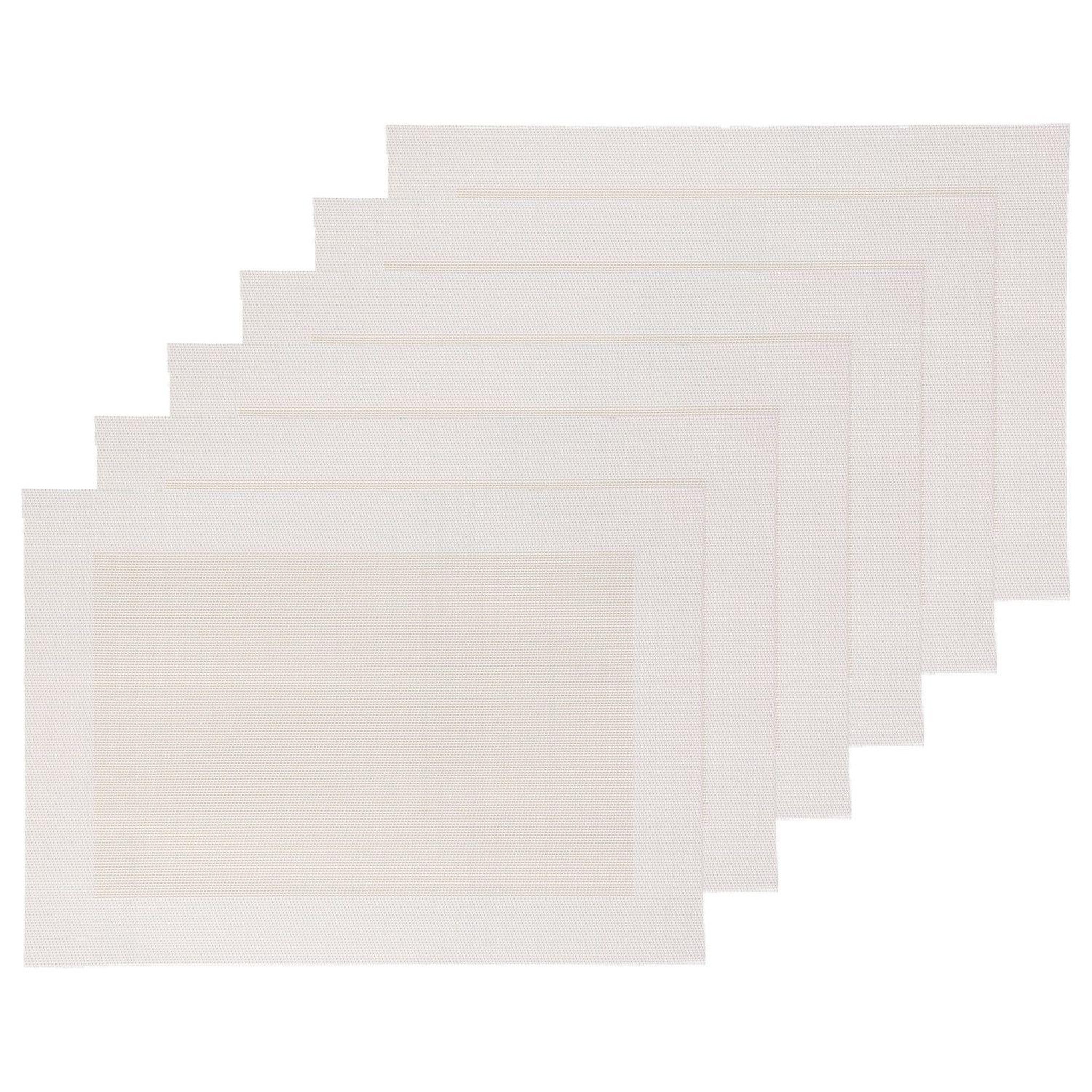 Voir la diapositive 1 : SECRET DE GOURMET Lot 6x Set de table Rect - 50 x 35 cm