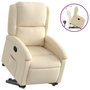 Voir la diapositive 2 : VIDAXL Fauteuil inclinable Creme Tissu
