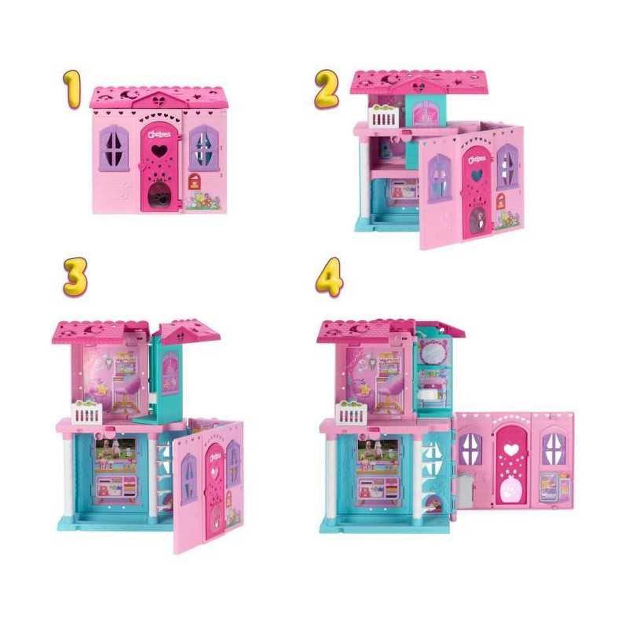 Voir la diapositive 5 : BARBIE Barbie - Coffret La maison transformable de Chelsea - Avec accessoires - Barbie - JFW49
