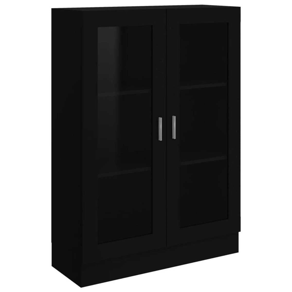 VIDAXL Armoire a vitrine Noir 82,5x30,5x115 cm Bois d'ingenierie