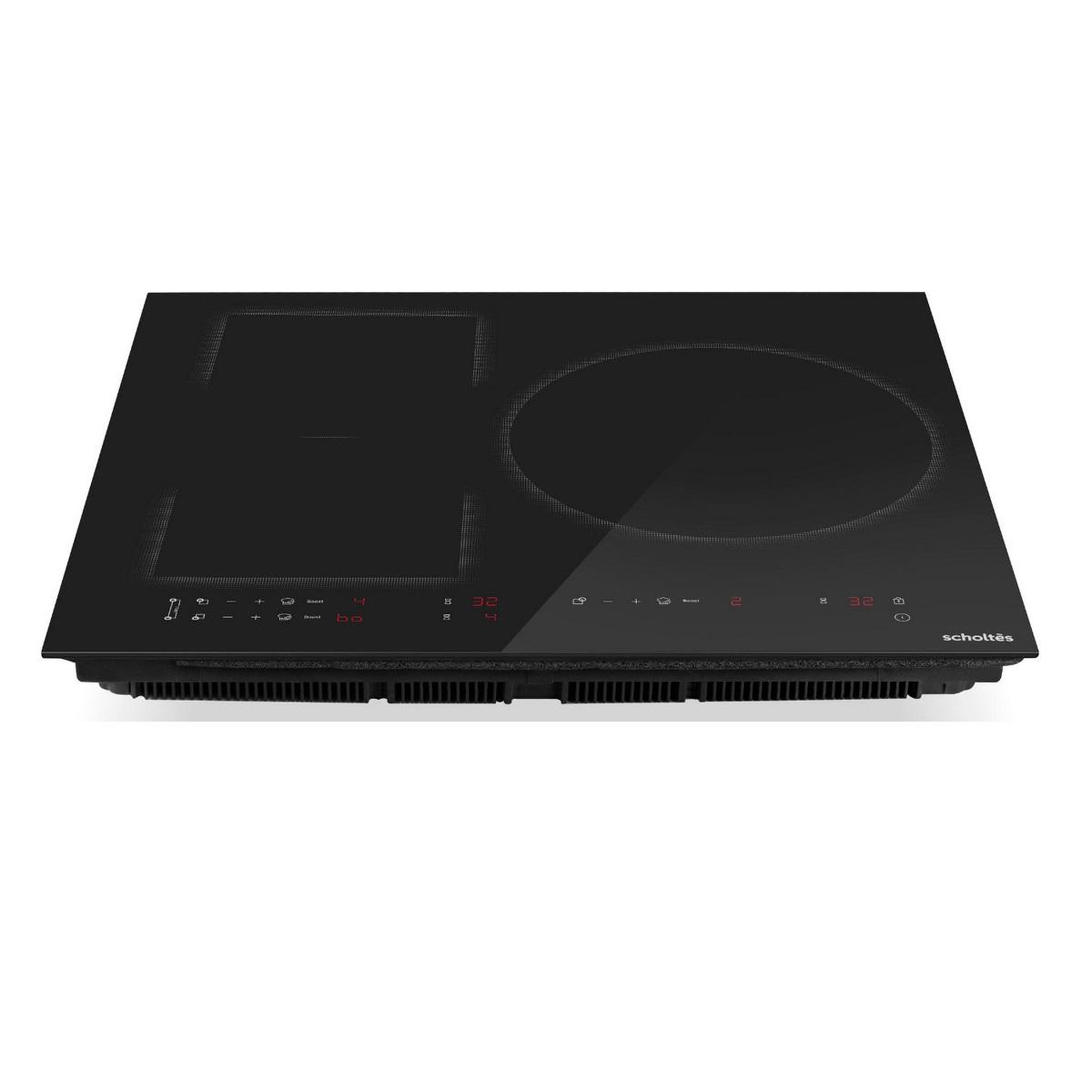 Voir la diapositive 2 : Scholtes Table de cuissson à induction 60cm 3 feux 7400w noir - SOTF1632B