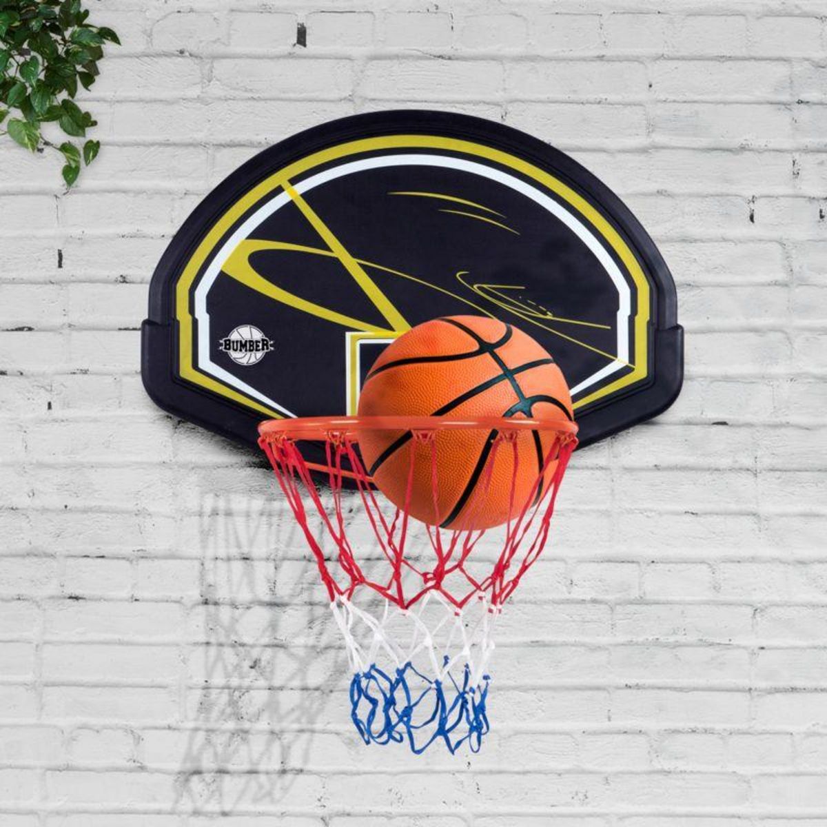 BUMBER Panneau de basket MEMPHIS Intérieur/Extérieur avec fixation incluses ⌀ 38 cm