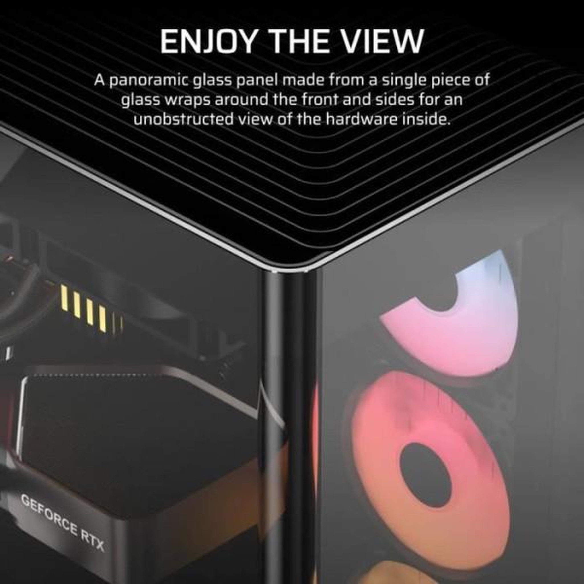 Voir la diapositive 3 : Corsair Boitier pc - corsair - frame 4500x rs-r argb tempered glass mid-tower - 2 radiateurs - noir
