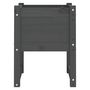 Voir la diapositive 4 : VIDAXL Jardiniere Gris 40x40x52,5 cm Bois massif de pin