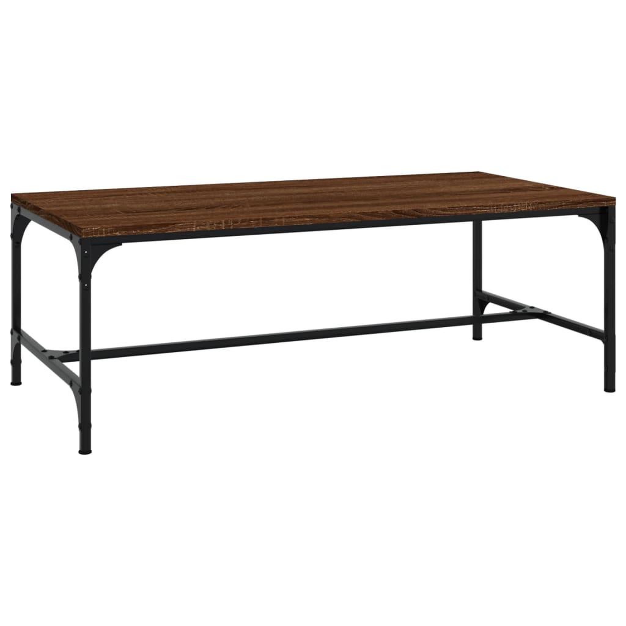 Voir la diapositive 2 : VIDAXL Table basse Chene marron 80x50x35 cm Bois d'ingenierie