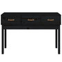 Voir la diapositive 3 : VIDAXL Table console Noir 114x40x75 cm Bois massif de pin