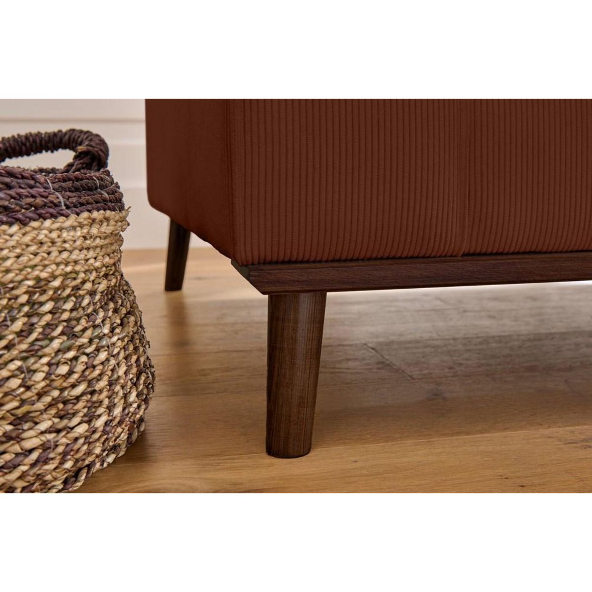 LISA DESIGN Albane - canapé d'angle droit - 4 places - en velours côtelé