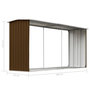 Voir la diapositive 6 : VIDAXL Abri de stockage de bois Acier galvanise 330x92x153 cm Marron