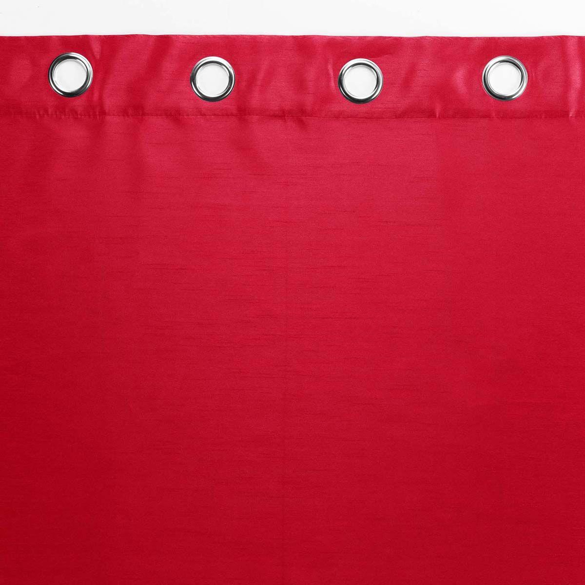 Voir la diapositive 3 : Douceur d'Intérieur Rideau à oeillets  shana  140x240cm rouge