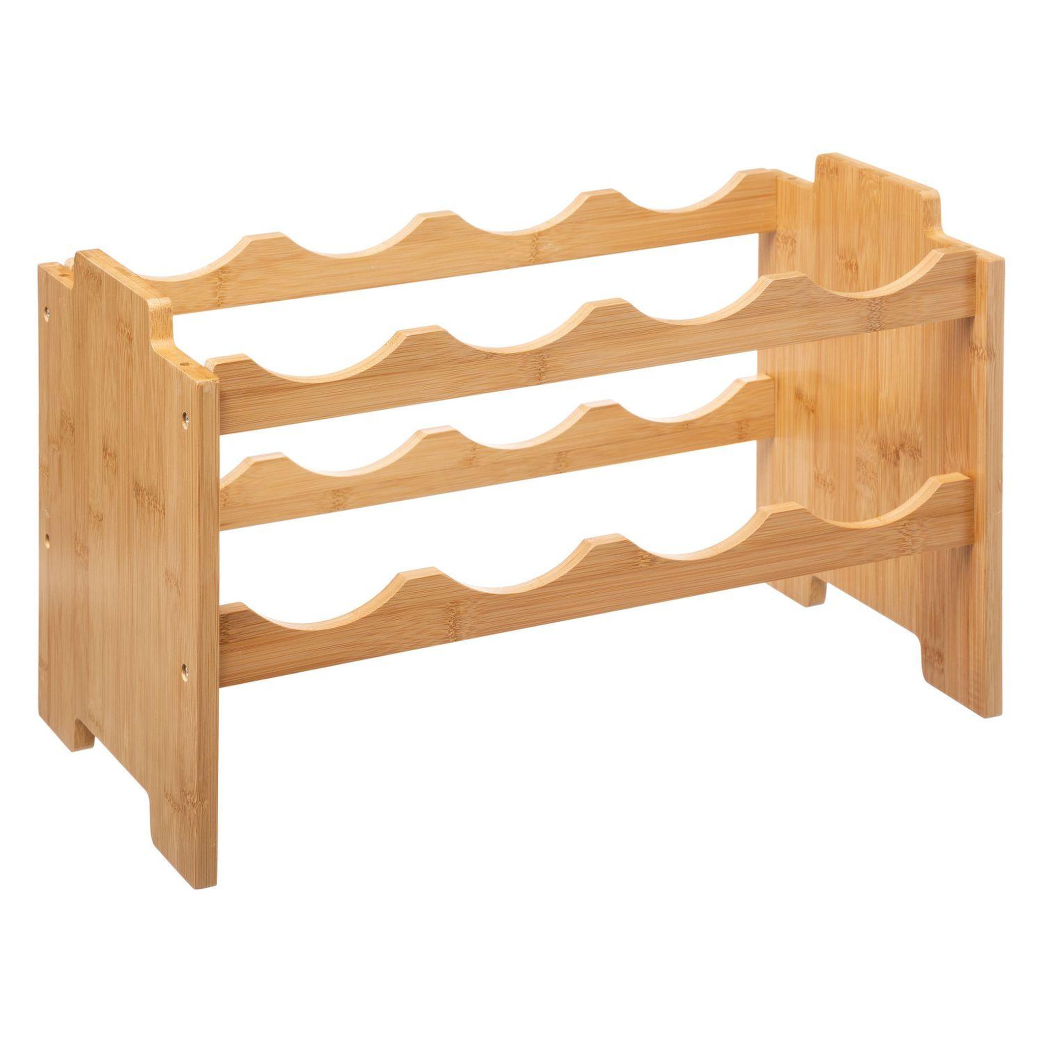 FIVE Rack à bouteilles superposable en bambou