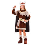 EURO CARNAVALES Déguisement Viking - Fille - 10/12 ans (140 à 152 cm)