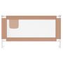 Voir la diapositive 3 : VIDAXL Barriere de securite de lit d'enfant Taupe 160x25 cm Tissu