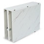 Voir la diapositive 1 : Paris Prix Table Console Extensible Effet Marbre  Troy  100-300cm Blanc