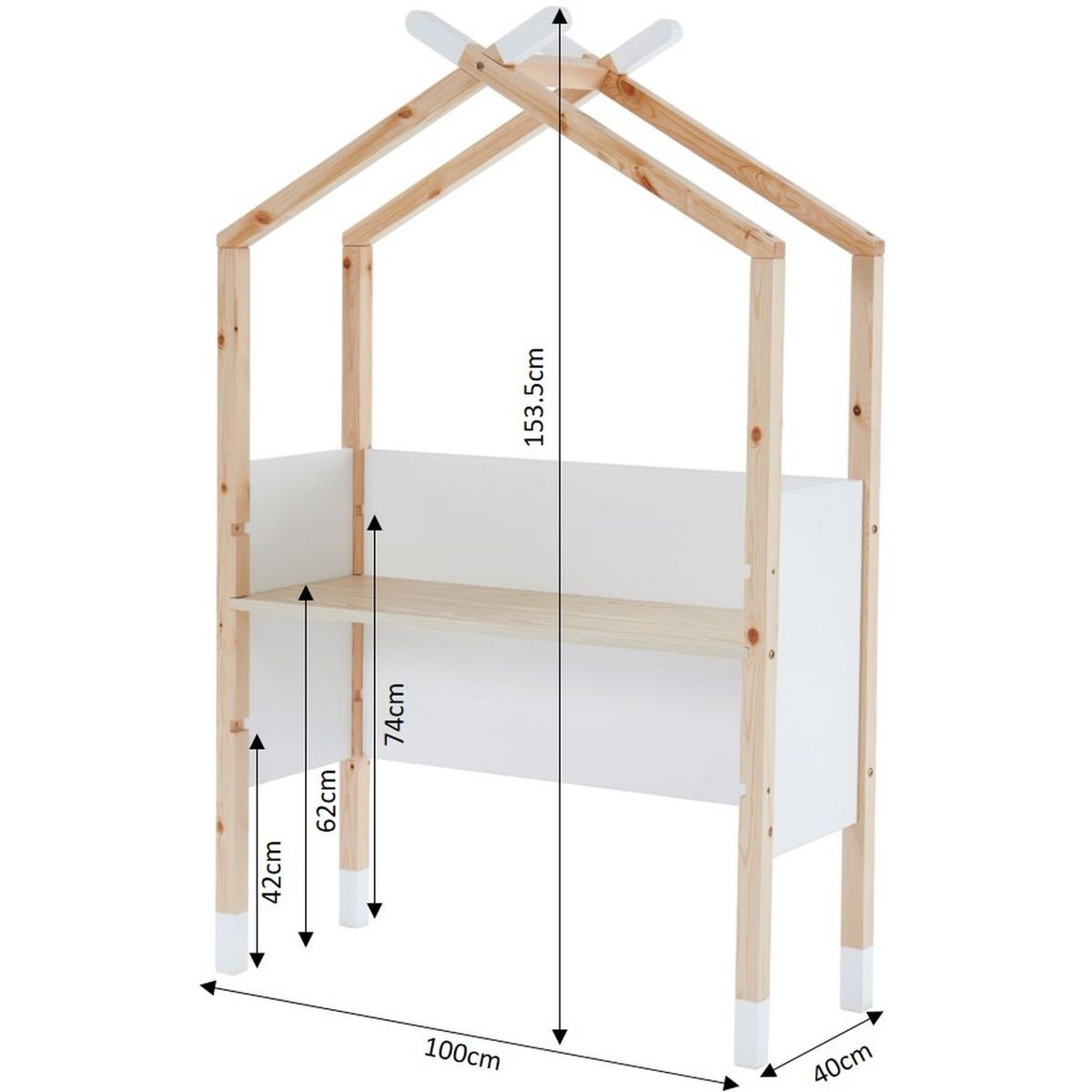 Bureau tipi enfant L100cm AUGUSTIN