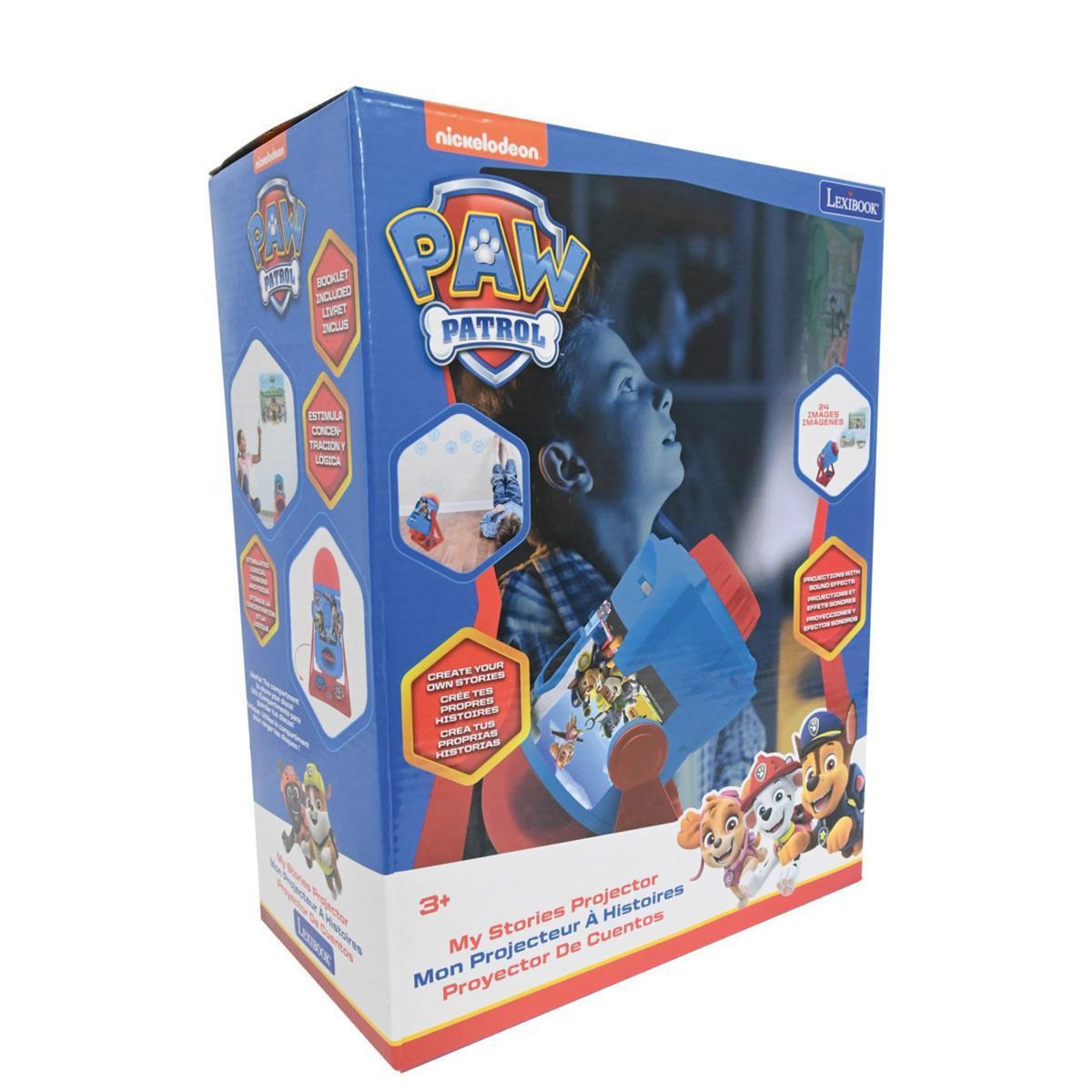 Lexibook Mes images à raconter La Pat Patrouille : Projecteur 360° avec sons