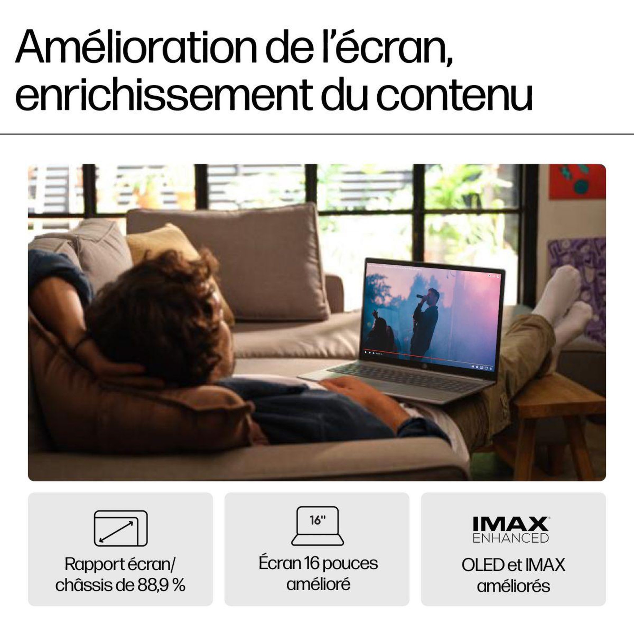 Voir la diapositive 4 : HP Ordinateur portable Pavilion 16-af0026nf