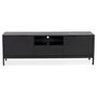 Voir la diapositive 3 : Paris Prix Meuble TV 2 Portes & 1 Tiroir  Kibo  150cm Noir