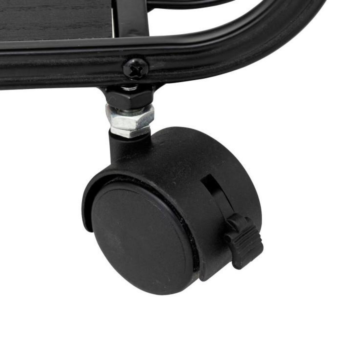 FIVE Étagère à Roulettes 3 Niveaux  Bert  74cm Noir