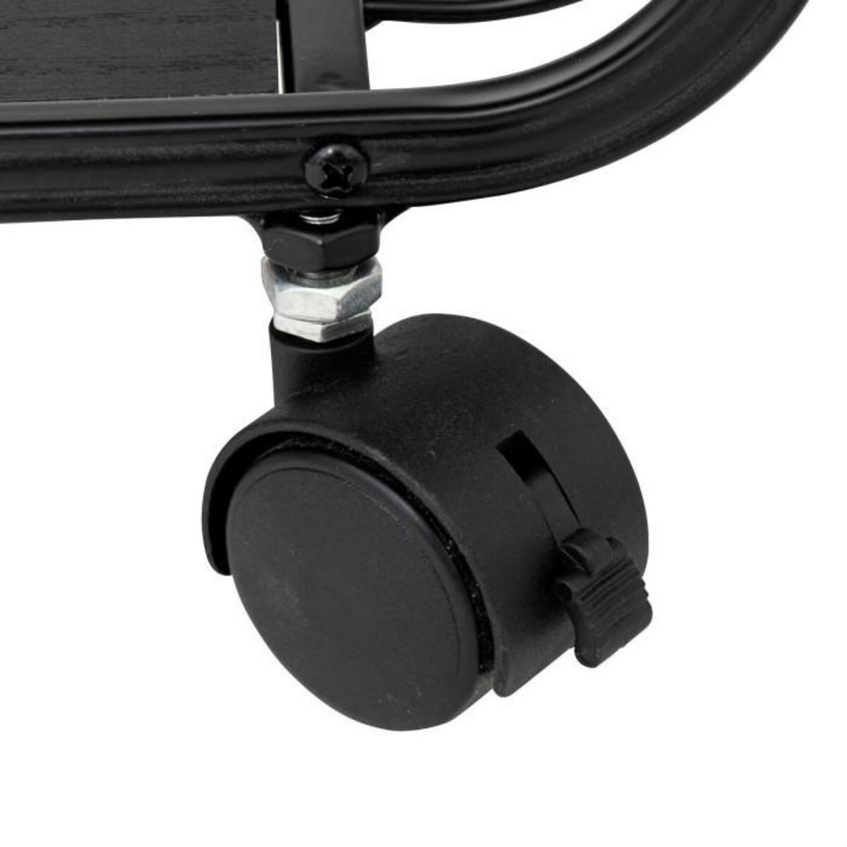 FIVE Étagère à Roulettes 3 Niveaux  Bert  74cm Noir