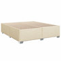 Voir la diapositive 3 : VIDAXL Cadre de lit sans matelas creme 200x200 cm tissu