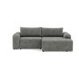 Voir la diapositive 1 : BEST MOBILIER Rebecca - canapé d'angle droit 4 places convertible avec coffre en velours texturé