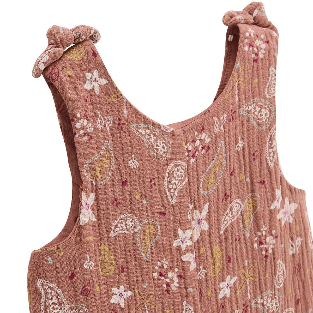 Petit Béguin Combishort bébé en gaze de coton Arizona