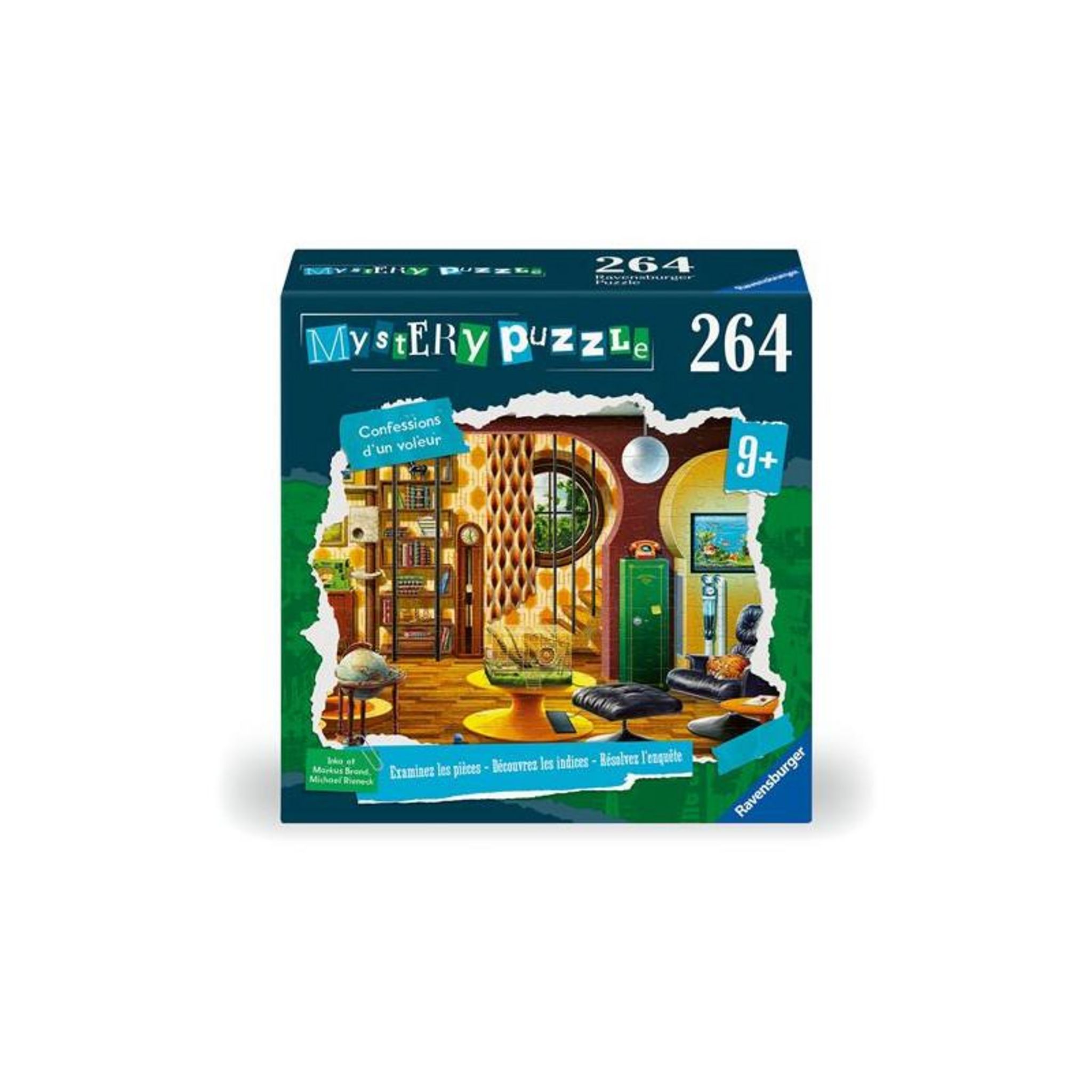 Ravensburger Mystery Puzzle 264 Pezzi - "Il Fuoco Perduto" Gioco Investigativo Per Bambini Dai 9 Anni