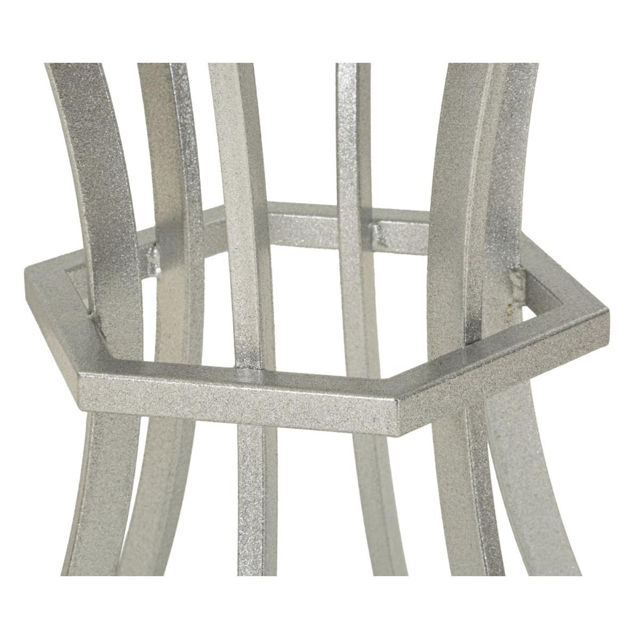 Voir la diapositive 3 : Paris Prix Table d'appoint ronde  istanbul  68cm blanc & argent