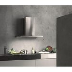 Falmec Hotte décorative murale LUMINA 1430 MURAL 90 INOX/VERRE Gris