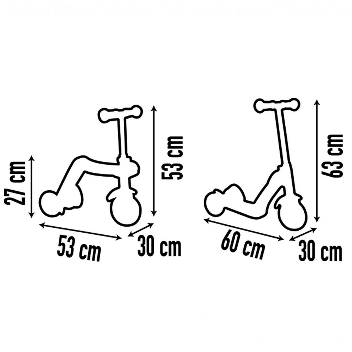 SMOBY Patinette Reversible 2 En 1