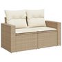 Voir la diapositive 5 : VIDAXL Salon de jardin avec coussins 8 pcs beige resine tressee