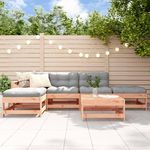 VIDAXL Salon de jardin 6 pcs avec coussins bois massif Douglas