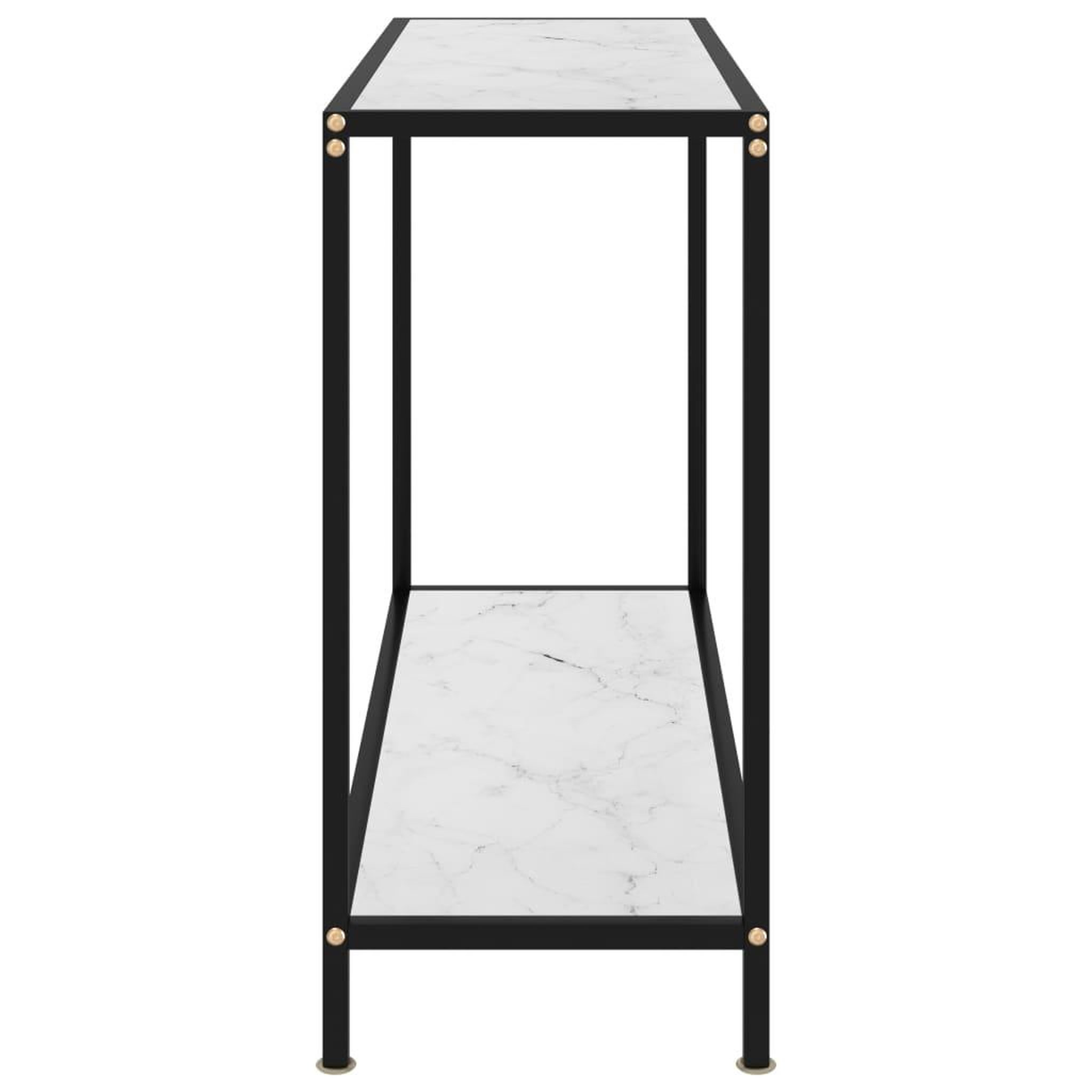 Voir la diapositive 3 : VIDAXL Table console Blanc 100x35x75 cm Verre trempe