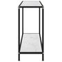 Voir la diapositive 3 : VIDAXL Table console Blanc 100x35x75 cm Verre trempe