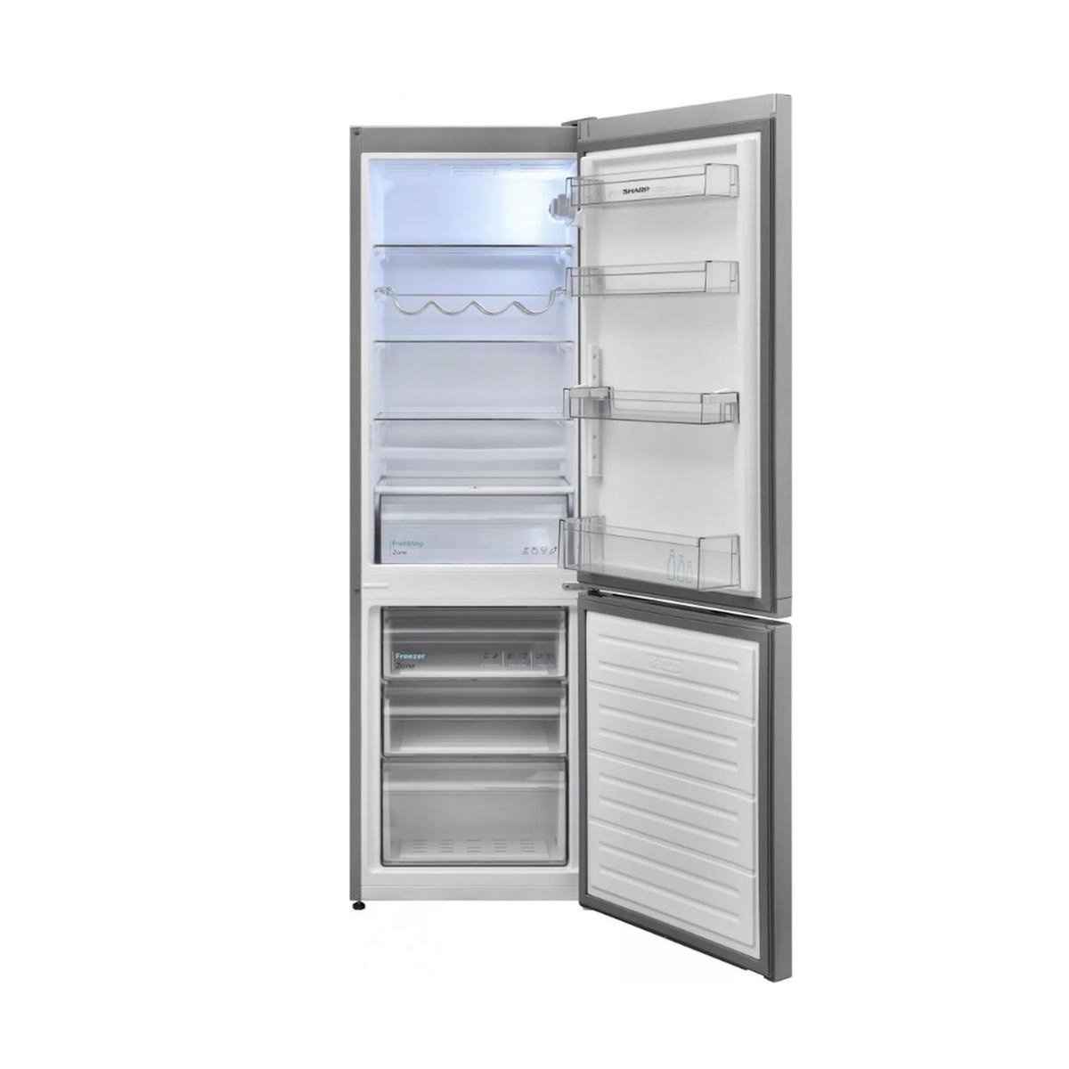 Sharp Réfrigérateur combiné 54cm 268l inox - SJFBB04DTXLD