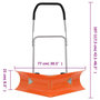Voir la diapositive 6 : VIDAXL Pelle a neige double angle avec poignee extensible orange acier